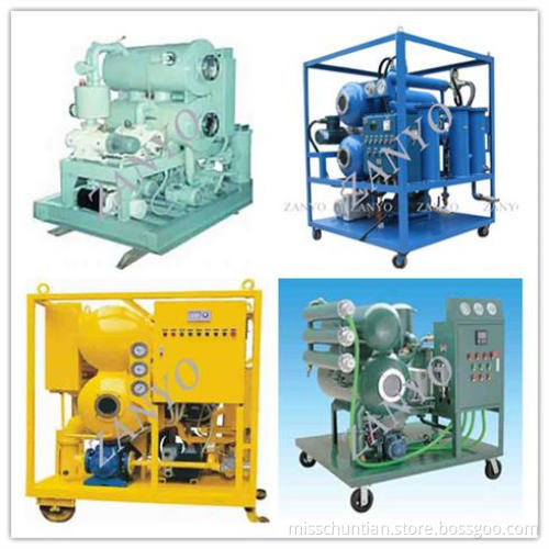 Portable Vacuum Transformer Oil Filtration Machine